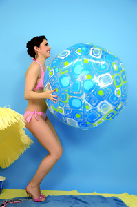 Bryoni-Kate Williams in pink bikini for Pin Up WOW