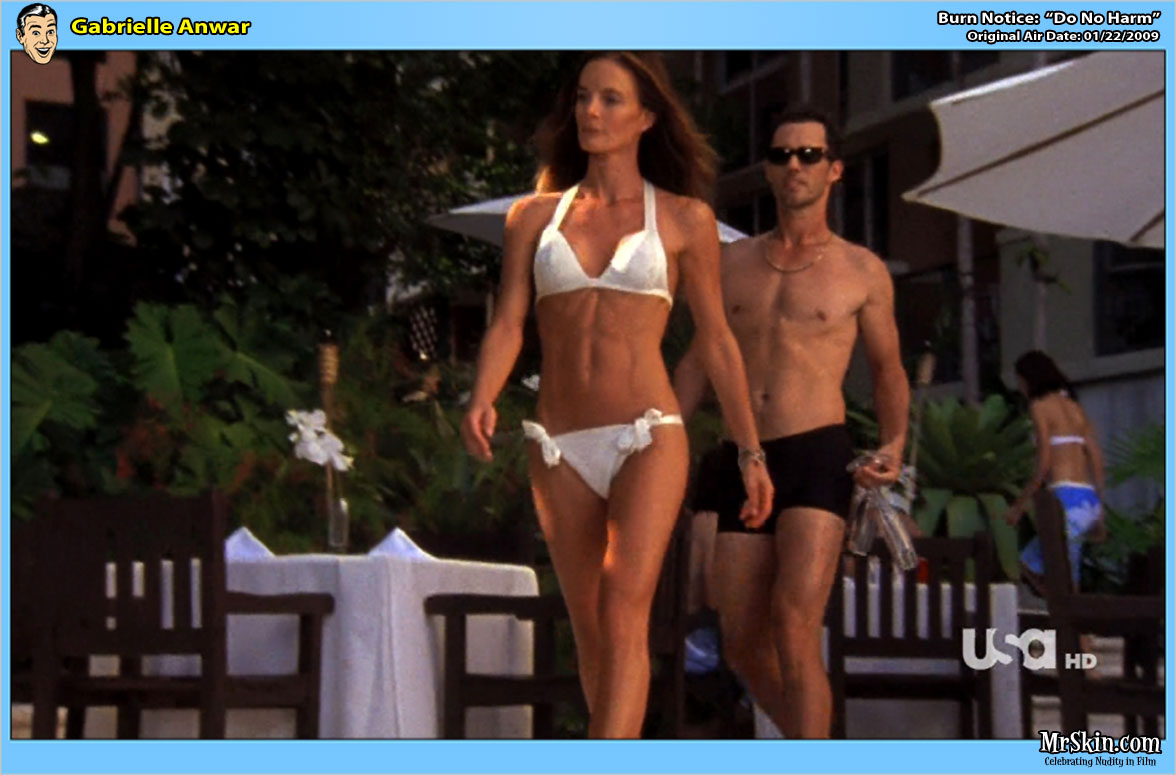Gabrielle Anwar in bikini