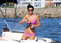 Lucy Mecklenburgh bikini candids