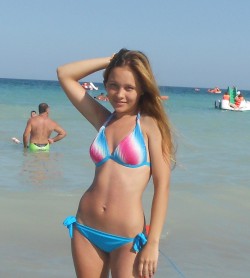MFC BlueAngel4you at beach in bikini