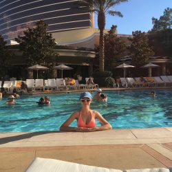 Maia Mitchell in pool