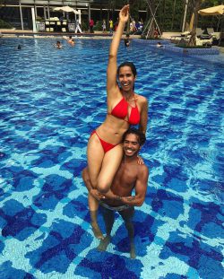 Padma Lakshmi in pool